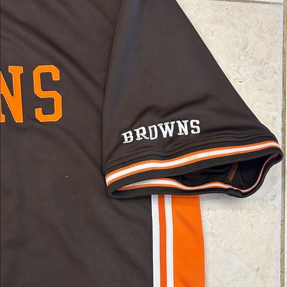 Vintage NFL Cleveland Browns Baseball Jersey. Size XL. Button down. - Picture 4 of 8